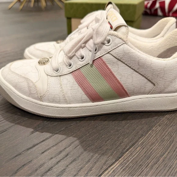 Gucci Women’s Screener Sneakers – Like New, Size EU 38 / US Women’s 8 - Picture 4 of 17